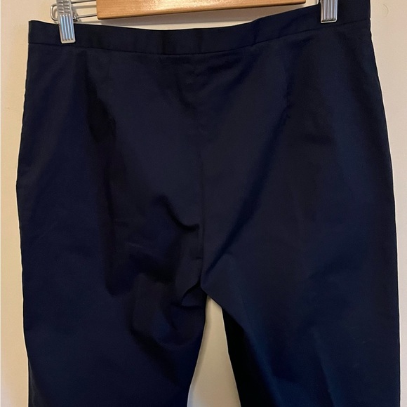 M Missoni classic flat front women’s Navy flare trousers made in Italy US sz 8 - Picture 6 of 12